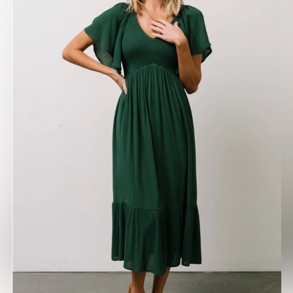 Baltic Born Green Midi Dress
